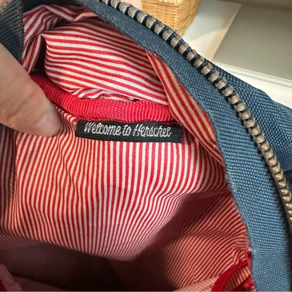 Herschel Blue and Red Small Backpack